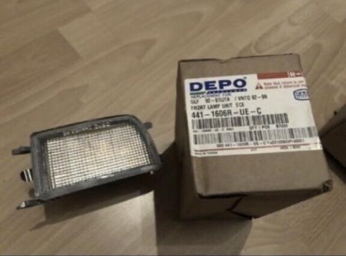 DEPO Gehäuse Blinker rechts rauchgrau VW Golf 3 / Vento